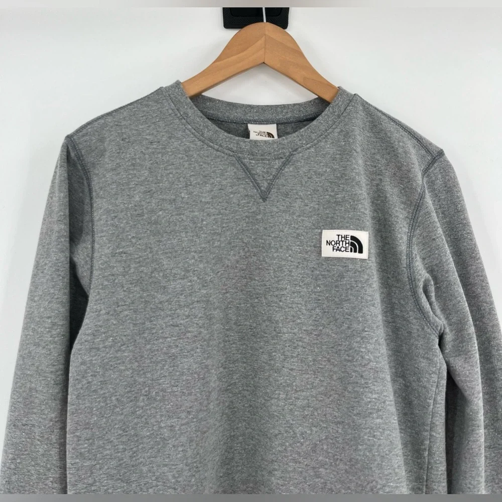 The north face grey fleece heritage crewneck sweatshirt XS Gorpcore athleisure